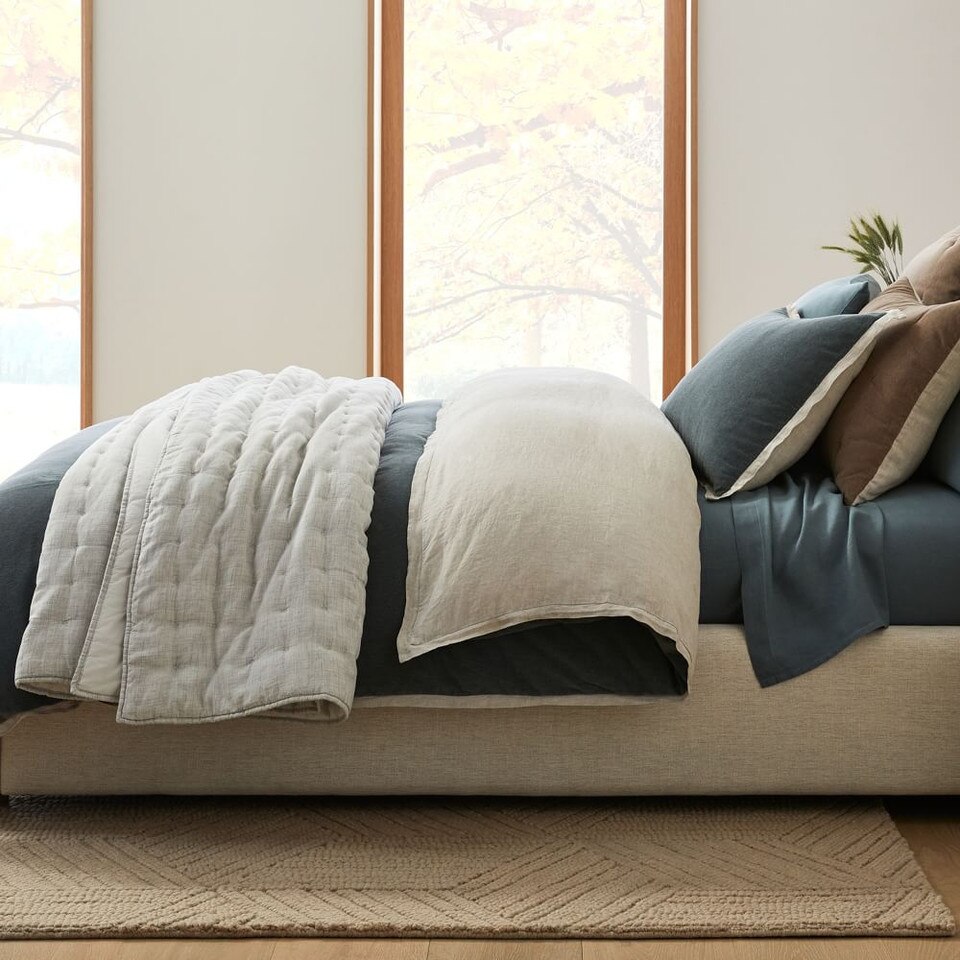 Classic Cotton Velvet Duvet Cover & Shams West Elm Australia